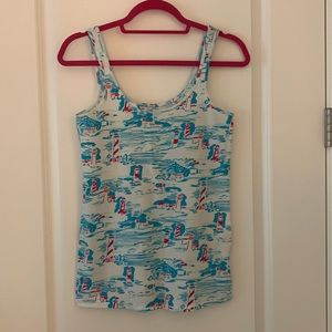 Lilly Pulitzer medium tank top with lighthouses